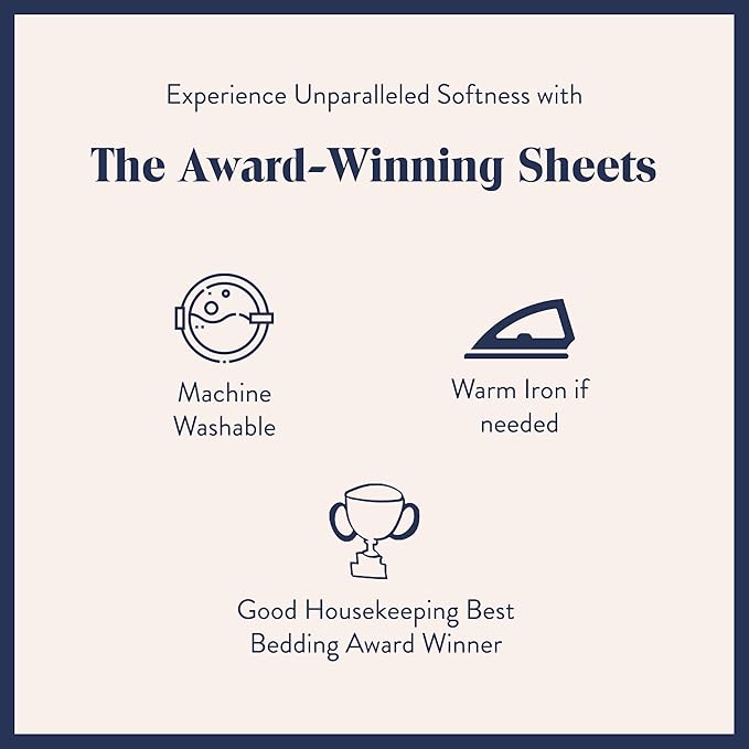 Brooklinen Luxury Sateen 4 Piece Sheet Set - 100% Cotton Bed Sheets, Soft & Durable Twin Sheets Set in Slate Grey, Oeko-TEX Certified Bedding Set, 1 Fitted Sheet, 1 Flat Sheet, 2 Pillowcases