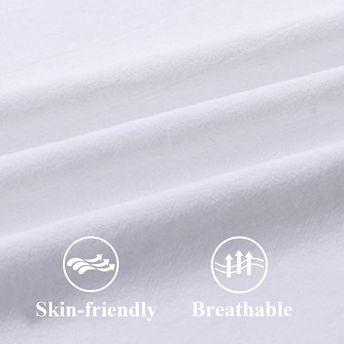 ZWJD Pillow Covers 22x22 Set of 2 White Throw Pillow Covers with Fringe Chic Cotton Decorative Pillows Square Cushion Covers for Sofa Couch Bed Living Room Farmhouse Boho Decor