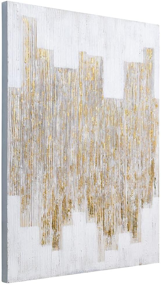 Empire Art Direct Abstract Wall Art Textured Hand Painted Canvas by Martin Edwards, Unframed, 40" x 30", The City