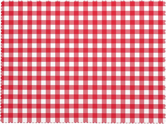 Red White Plaid Tablecloth Gingham Plaid Check Rectangle Tablecloth Red and White Checkered Style Table Cover 54×72 Inch Washable Table Cloth for Kitchen Dining Room Party Decoration