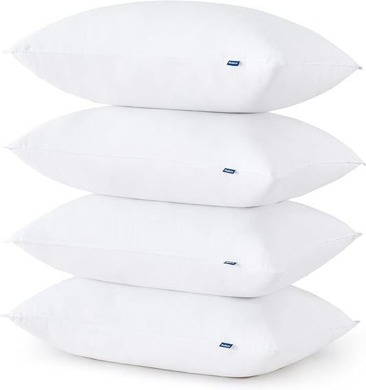 Bedsure Soft Pillows Standard Size Set of 4 - Standard Size Bed Pillows 4 Pack for Sleeping, Soft and Supportive, Hotel Quality, Original Down Alternative Filling for Side, Back Sleepers