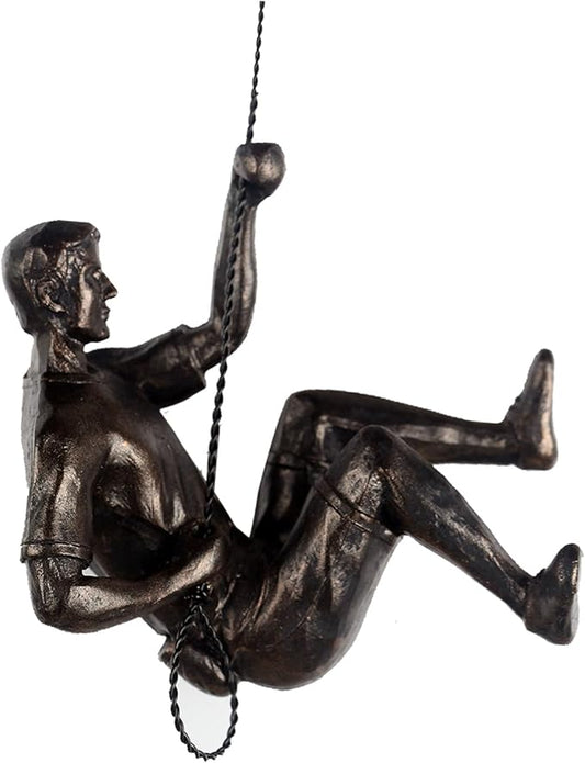 Climbing Men Wall Art Decor Sculpture,Nordic Modern Simplicity Decorative Wall Art, Climbing Man Sculptures,Home & Office Climber Gifts