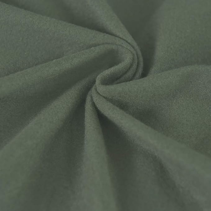 Easy-Going 2 Pieces Microfiber Stretch Sofa Slipcover – Spandex Soft Fitted Sofa Couch Cover, Washable Furniture Protector with Elastic Bottom Kids, Pet (Loveseat, Greyish Green)