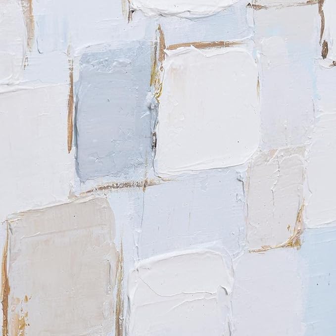 Empire Art Direct Abstract Wall Art Textured Hand Painted Canvas by Martin Edwards, Unframed, 20" x 72", Frozen Tundra