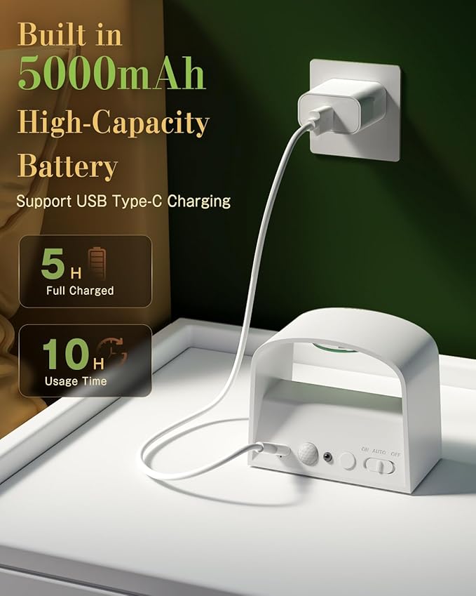 Wall Light Motion Sensor 2 Pack, Wall Sconces LED Indoor with Remote Control 3 Colors Brightness Adjustable 5000mAh Rechargeable Battery Powered Wall Lamps for Bedroom Living Room