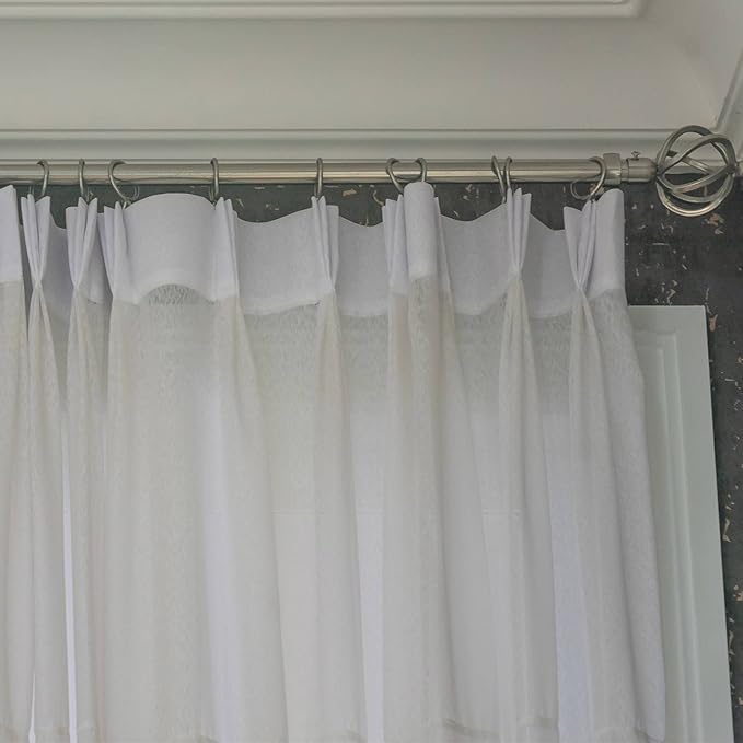 Shappy 40 Pack Metal Drapery Curtain Rod Rings with Eyelets Internal Diameter 1.18in Fits up to 0.79in Rod Hanging Drape Sliding Eyelet Gray Rings for Window Door Shower Bathroom