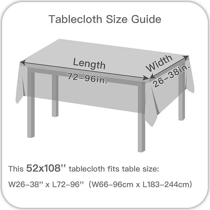 maxmill Rectangle Tablecloth Weaved Pattern Waterproof Spillproof Wrinkle Free Table Cloth, Kitchen Dining Tabletop Decoration, Fabric Table Cover for Holiday Parties, 52 x 108 Inch, Navy Blue
