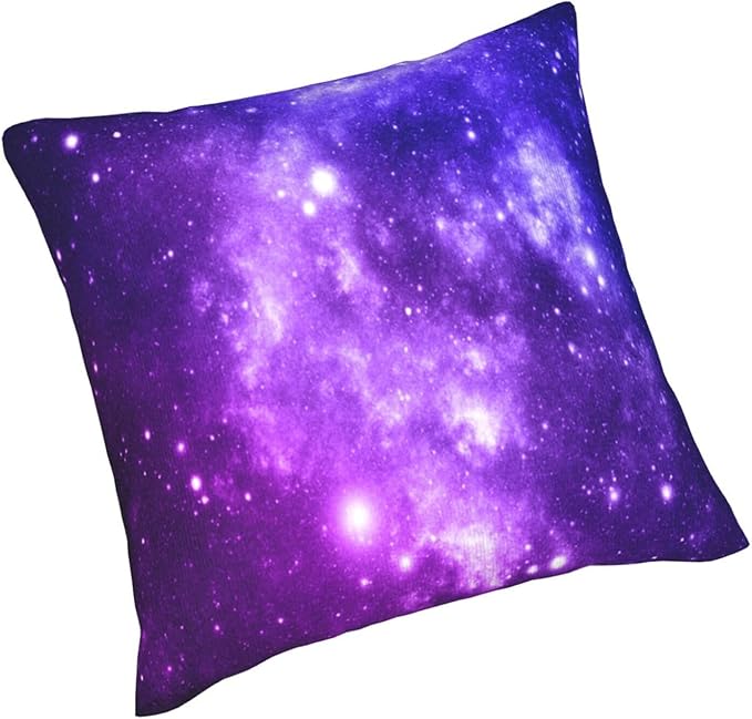 Galaxy Star Pillow Covers 20x20 Inch Set of 2 Space Nebula Throw Pillow Cover Starry Sky Stars Square Pillowcase Cushion Cases for Home Couch Bed Sofa