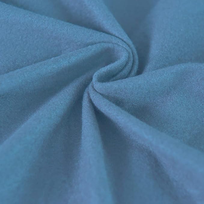 Easy-Going 2 Pieces Microfiber Stretch Sofa Slipcover – Spandex Soft Fitted Sofa Couch Cover, Washable Furniture Protector with Elastic Bottom Kids,Pet (Sofa, Light Blue)