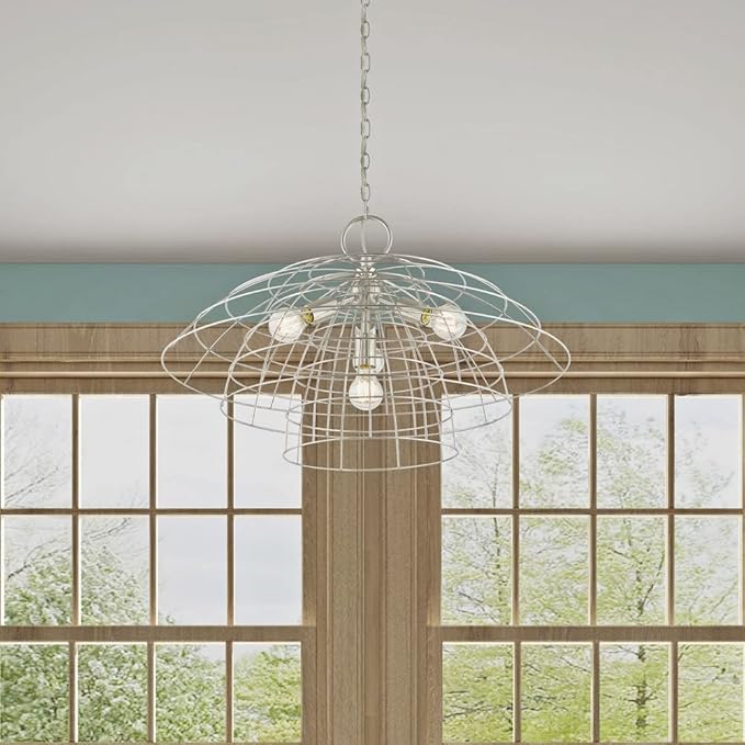 Livex Lighting 4 Lt Brushed Nickel Chandelier