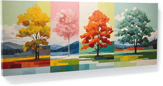 Sense Canvas Scandinavian Scandi Seasonal 95 Canvas Art - Home Decor Wall Art Print Poster Painting Small 20x8 / 1.5"