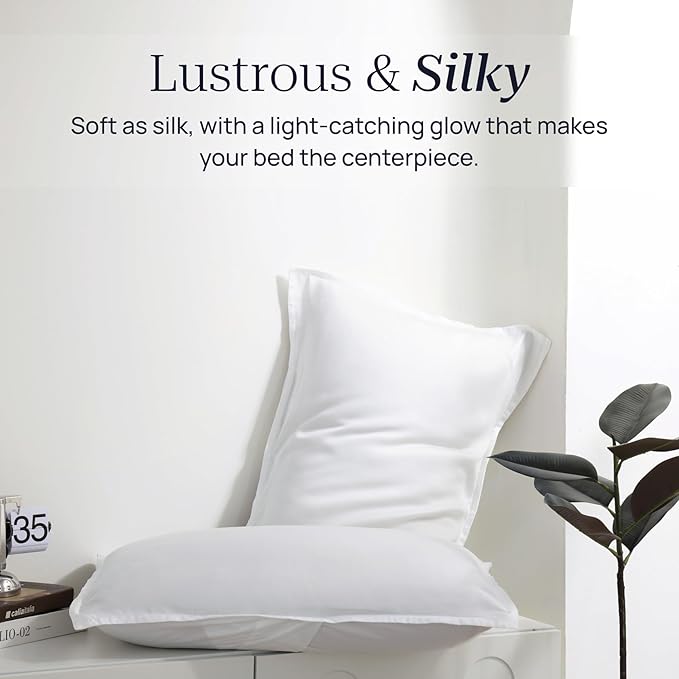 King Size 106" x 90" Duvet Cover – Reversible Luxury Bedding in 100% Tencel Lyocell, Softer Than Silk – DeepSleep Tech Premium Duvet Cover King Quality – After Dark Luxe Design