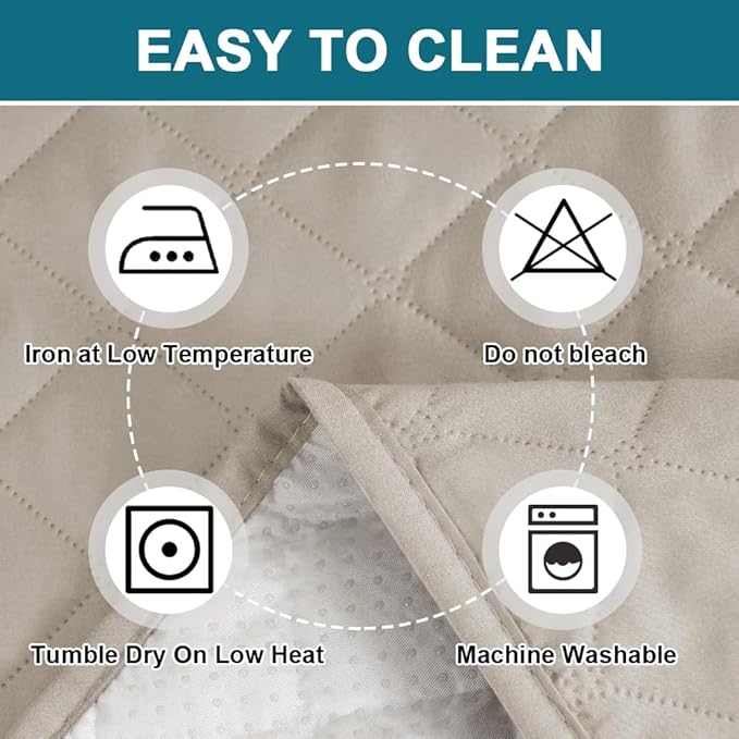 Turquoize 100% Waterproof Wing Chair Cover Wing Armchair Slipcovers Chair Couch Protector Triple Non-Slip Sofa Slipcover for Wing Chair Furniture Protector for Pets, Kids,Dog (Wing Chair, Pale Oak)