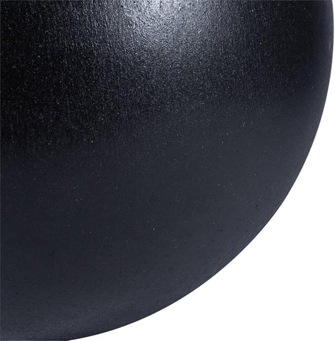 SAFAVIEH Outdoor Collection Kenslia Black Concrete Planter (Fully Assembled)