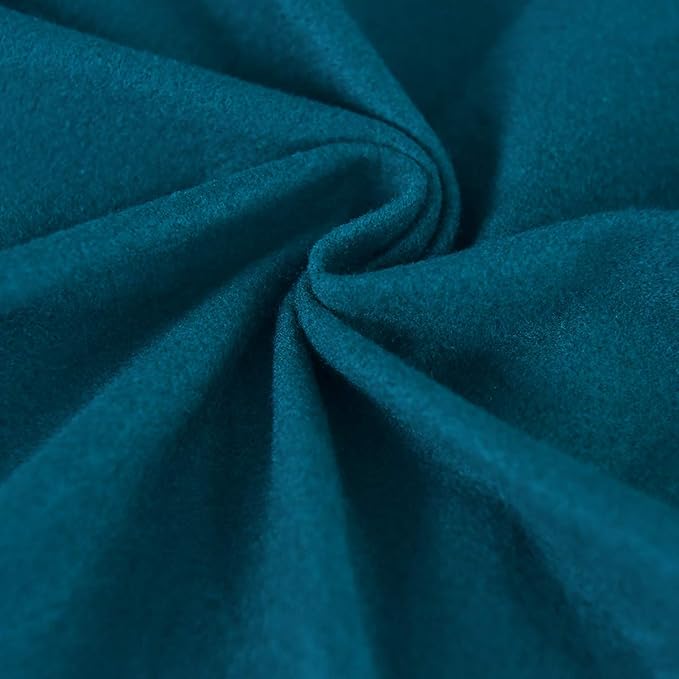 Easy-Going 2 Pieces Microfiber Stretch Sofa Slipcover – Spandex Soft Fitted Sofa Couch Cover, Washable Furniture Protector with Elastic Bottom Kids,Pet (Oversized Sofa, Peacock Blue)