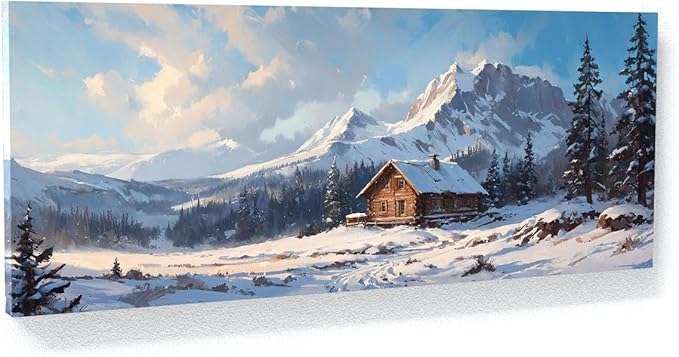 Sense Canvas Scandinavian Cozy Nordic 2 Canvas Art - Home Decor Wall Art Print Poster Painting Large 40x16 / 0.75"