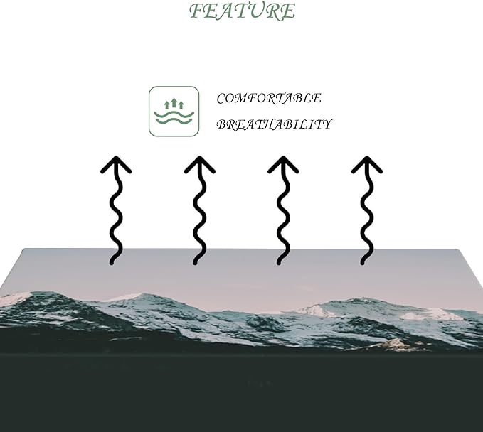 60x102 Inch Nature Rectangular Tablecloth Clear Sky Snow Mountain Table Cloth Waterproof Durable Table Cover for Picnic Indoor Bedroom Decor