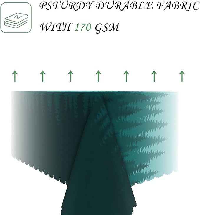 60x120 Inch Nature Rectangular Tablecloth Illustrated Forest Table Cloth Waterproof Durable Table Cover for Picnic Indoor Gaming Room Decor