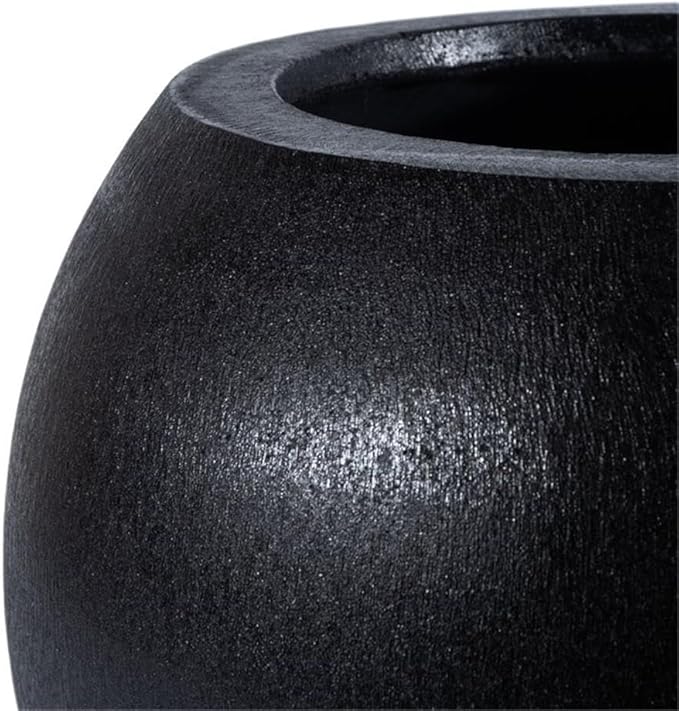 Safavieh Outdoor Collection Gerand Black Concrete Planter (Fully Assembled)