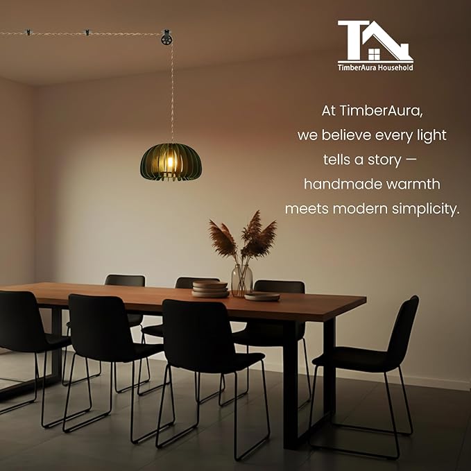 Pendant Light with Felt Lampshade, Modern Hanging Lamp Fixture, DIY Acoustic Plug-in Pendant Light for Kitchen Island, Living Room, Dining Room, Bedroom, Office (D13.7"x7.8")