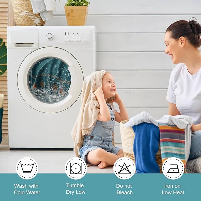 VClife Boho Couch Cover Green Geometric Jacquard Pattern Sofa Cover, 1 Piece Large Couch Covers for 2 Cushion Couch Sofa Washable Plush Chenille Sofa Protector for Living Room, 71x118 Inch