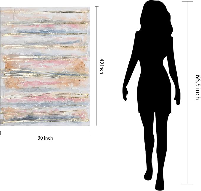 Empire Art Direct Abstract Wall Art Textured Hand Painted Canvas by Martin Edwards, Unframed, 40" x 30", Golden Roads