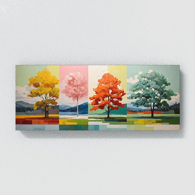 Sense Canvas Scandinavian Scandi Seasonal 95 Canvas Art - Home Decor Wall Art Print Poster Painting Medium 30x12 / 1.5"