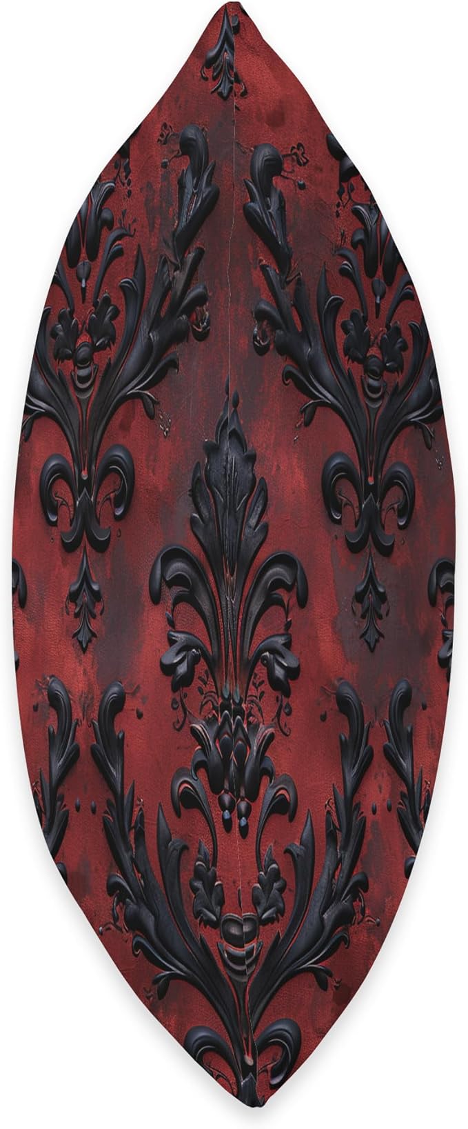 Damask Elegant Mansion Victorian Gothic Dark Red Haunted Throw Pillow