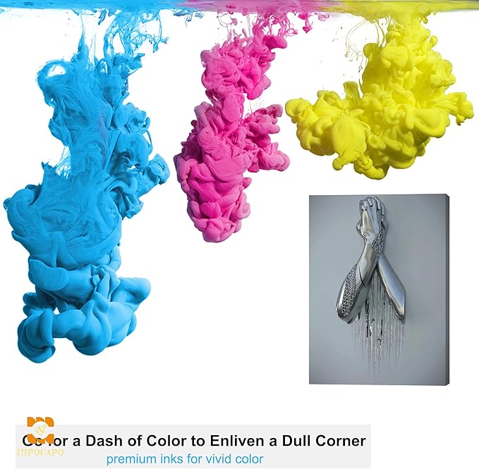 3D Wall Art Decor Artwork - 3D Metal Effect Wall Art hands clasped for Modern Wall Art, Large Wall Art for Bedroom Dercorations Framed 12”x18”x1Pcs