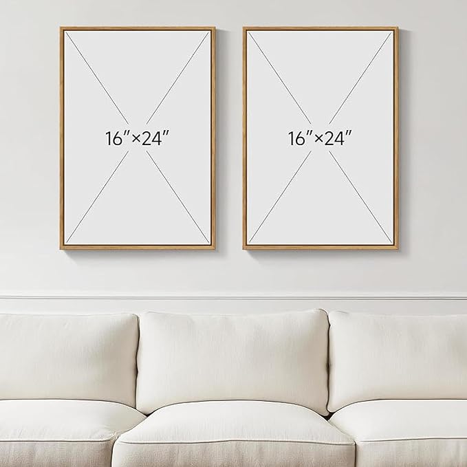 Set of 2 Textured Abstract Line Art Prints – Modern Minimalist Geometric Wall Art in Beige, Brown & Cream Tones, Framed Contemporary Canvas Décor for Living Room, Bedroom, or Office
