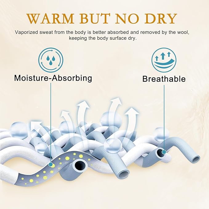YOUR MOON Luxurious All Season Wool Comforter King Size, 100% Natural Australian Wool Filling, Hypoallergenic Comforter Duvet Insert, Noiseless Cotton Shell (White)