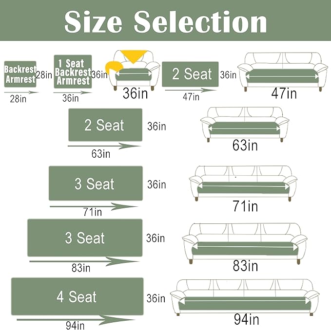 Couch Cover Sofa Covers Washable, Cotton Boho Floral Sofa Slipcovers for 3 Cushion, Non-Slip Furniture Protector for Dog Pet, L Shaped Recliner Sectional Couch Cover White,36"X71"(Only 1 Pcs)
