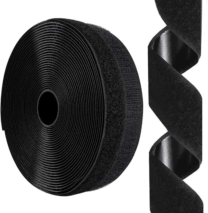 3/4 Inch x 26 Feet Hook and Loop Tape Sticky Back Fastener Roll, Nylon Self Adhesive Heavy Duty Strips Fastener for Home Office School Car and Crafting Organization