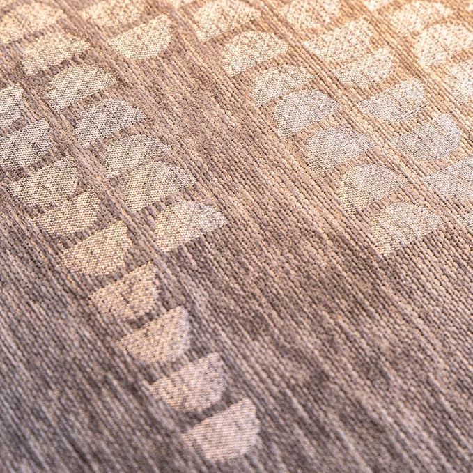 ROOMLIFE Khaki Sofa Cover, Vintage Boho Couch Cover for 3 Cushion Sofa, Non Slip Soft Chenille Sofa Slipcovers for Dog, Washable Furniture Sofa Protector Cover with Tassel for Living Room, 71''X150”