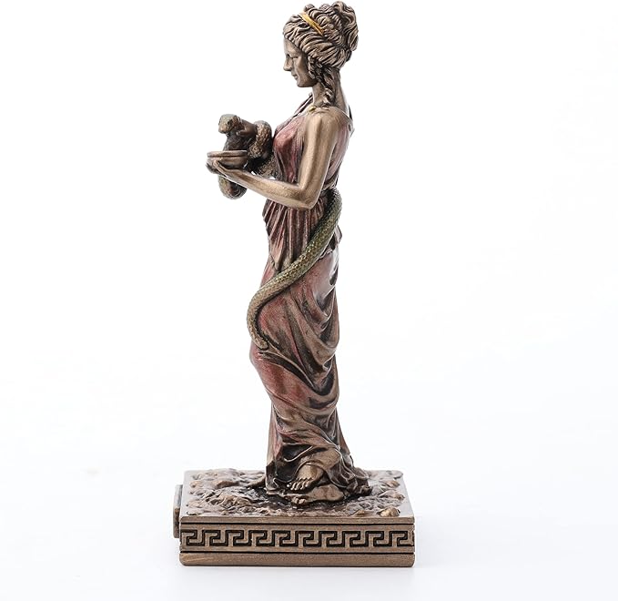 Veronese Design Hygieia Greek Goddess of Health Resin Hand Painted Miniature Figurine
