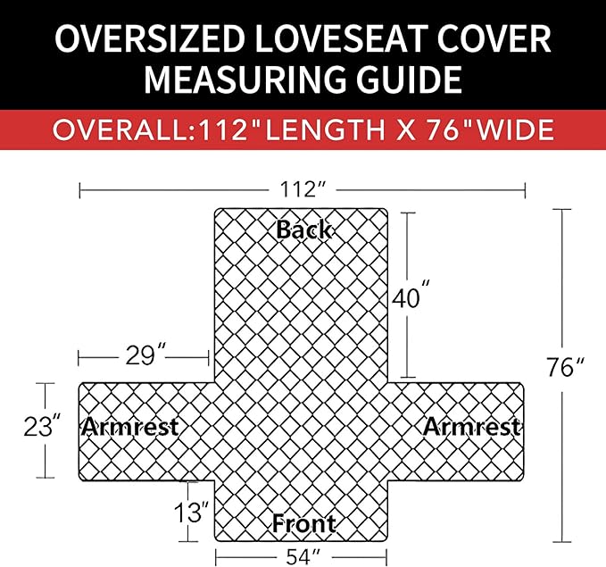 Easy-Going Sofa Slipcover Reversible Loveseat Sofa Cover Couch Cover for 2 Cushion Couch Furniture Protector with Elastic Straps for Pets Kids Dog Cat (Oversized Loveseat, Dark Blue/Light Blue)