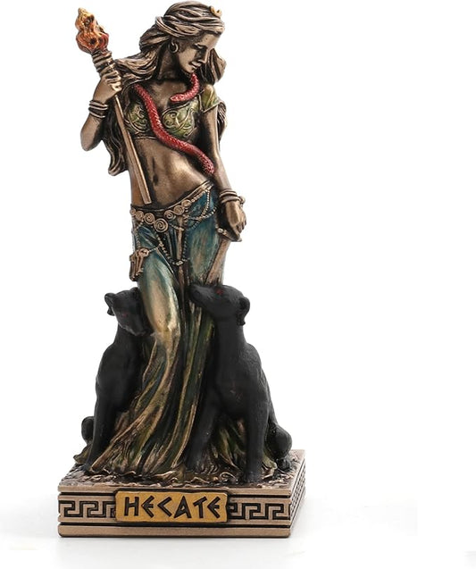 Veronese Design Hecate Greek Goddess of Magic Resin Hand Painted Miniature Figurine