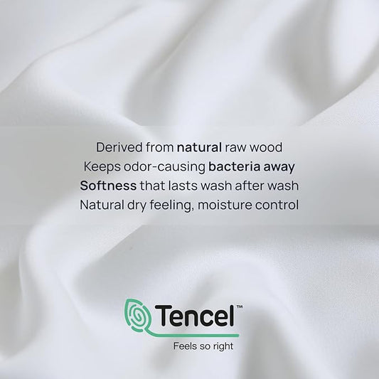 Queen Size 90" x 90" Duvet Cover – Reversible Luxury Bedding DeepSleep Tech 100% Tencel Lyocell – Proven Softness Gentle Than Silk Duvet Cover – Frost