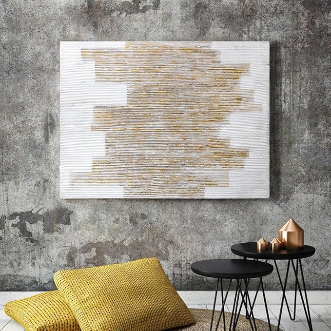 Empire Art Direct Abstract Wall Art Textured Hand Painted Canvas by Martin Edwards, Unframed, 40" x 30", The City