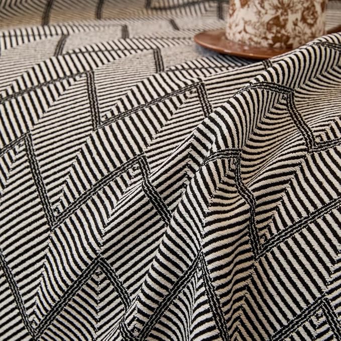 ROOMLIFE Couch Cover Black Boho Sofa Covers for 3 Cushion Couch Washable, Furniture Protector Sofa Couch Cover for Dogs, Soft Sofa Slipcover, Couch Throw Blankets with Tassels 71 '' X 118''