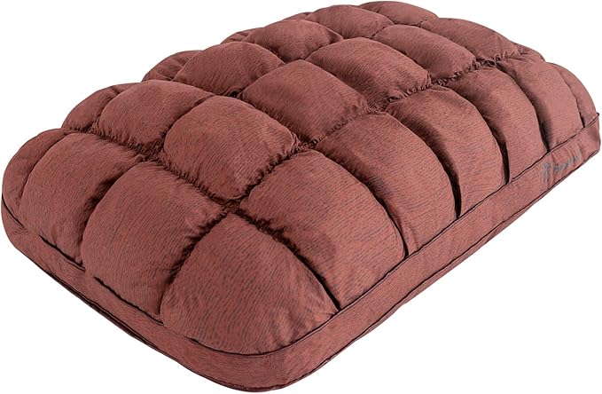 YOUR MOON Fluffy Support Bed Pillow Queen Size, Super Soft Premium Down Alternative Filling for Sleeping, Hotel Luxury Bed Pillows for Side and Back Sleepers (Brown)