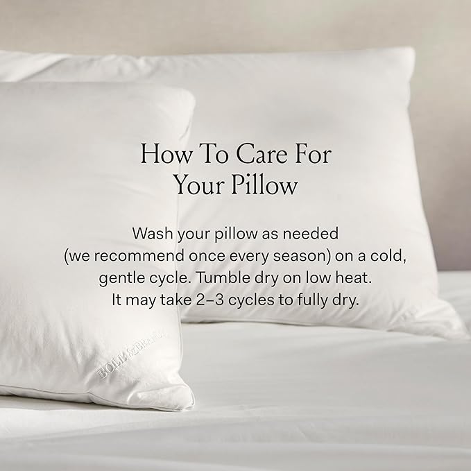 BOLL & BRANCH Down Chamber Pillow - Firm, King - Naturally Cooling Shell - Premium Comfort, Superior Support - Cruelty-Free IDS Certified Down
