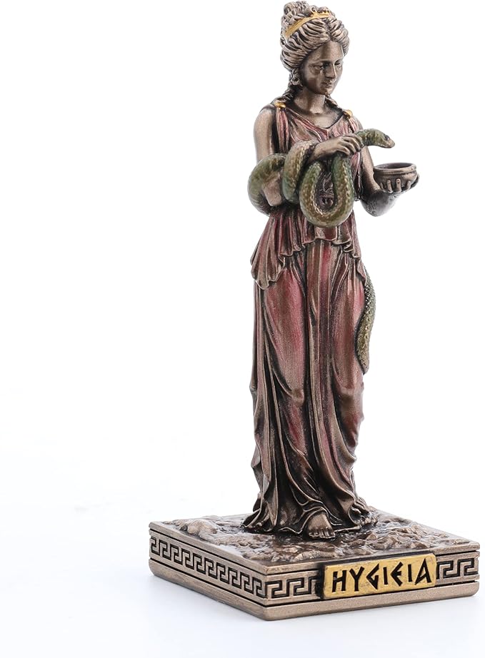 Veronese Design Hygieia Greek Goddess of Health Resin Hand Painted Miniature Figurine