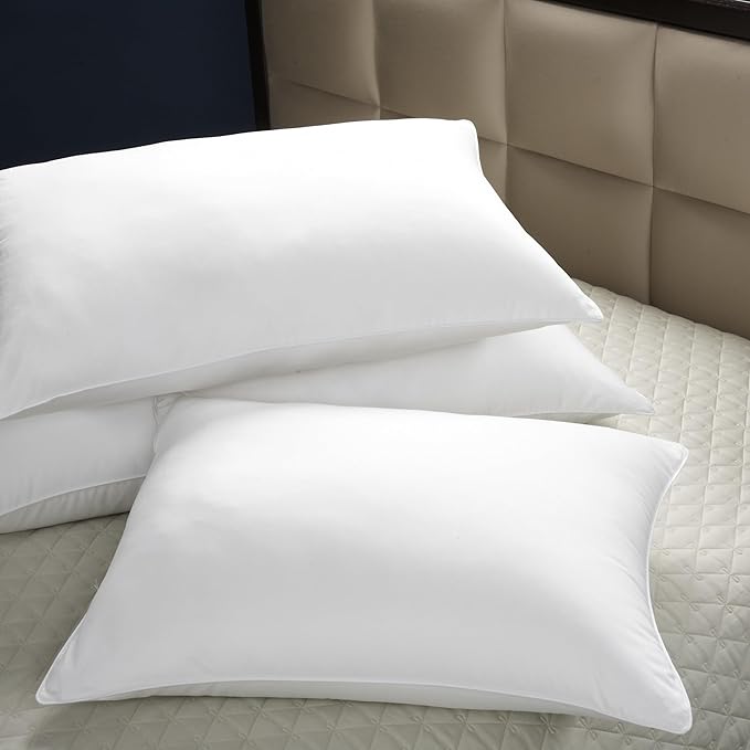 Cuddledown Dreamstead 800 Fill Power Pillow | European White Down | 100% Cotton Shell, Sateen Weave | Hypoallergenic | Handcrafted | Oeko-TEX & RDS Certified | 20" x 26" | Standard | Soft