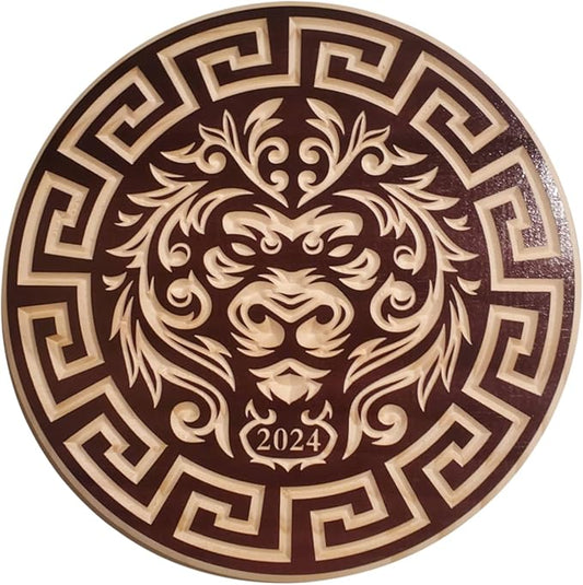 Lion Wooden Carving Wall Art – Pinewood Animal Sculpture – Wildlife Decor for Home, Office & Living Room – Unique Rustic Art Gift – US To Future