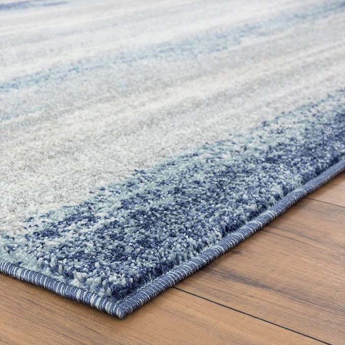 LUXE WEAVERS Tower Hill Abstract Blue 5x7 Area Rug