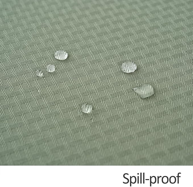 maxmill Jacquard Tablecloth Stain Resistant Waterproof Wrinkle Free Spillproof Washable Soft Weaved Texture Table Cloth for Dining Room, Indoor Outdoor Use, Rectangle 60 x 140 Inch, Sage Green