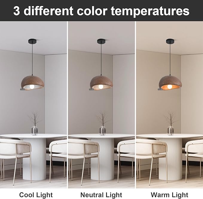 11.8in Wabi Sabi Pendant Lights Kitchen Island Lighting Fixture Ceiling Mount Brown Modern Japanese Lamp Japandi Chandelier for Dining Living Room Hallway Bedroom Restaurant Hanging Lamp