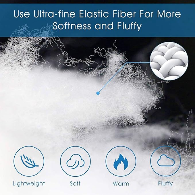 Cozynight Down Alternative Comforter Super King Plus Comforters Duvet Insert with Corner Tabs-Breathable-Box Stitched Reversible Comforter (White, 128"x120")
