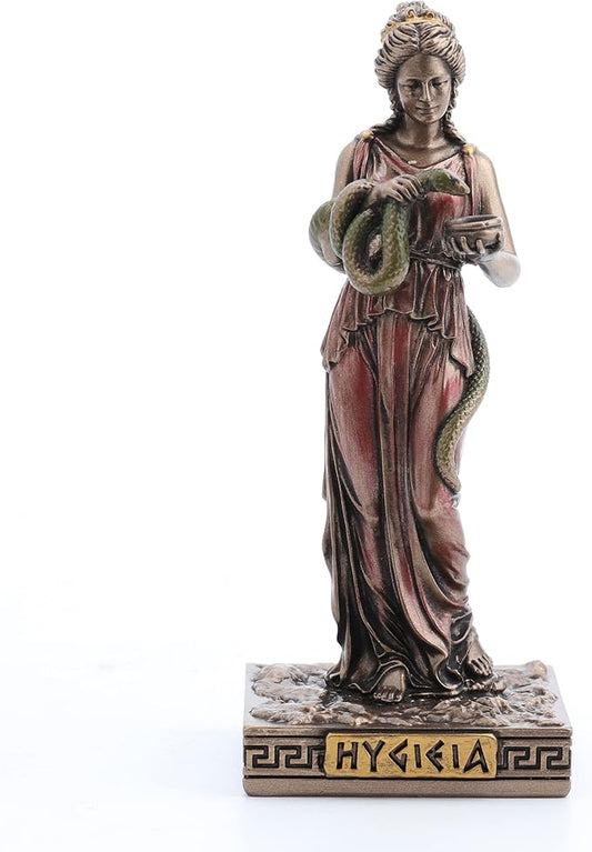 Veronese Design Hygieia Greek Goddess of Health Resin Hand Painted Miniature Figurine